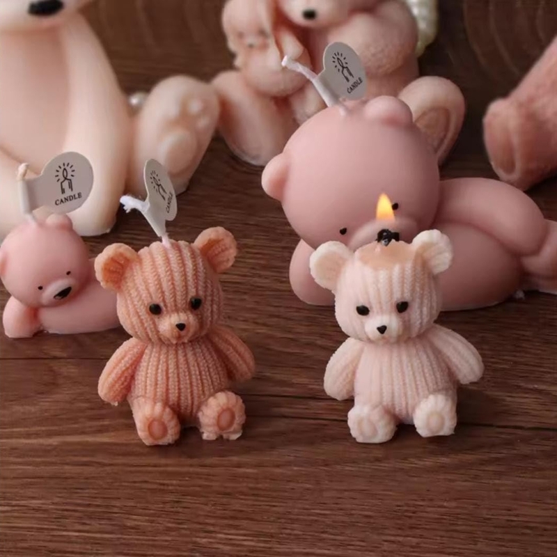 Silicon Mold Candle 3D Cute Bear