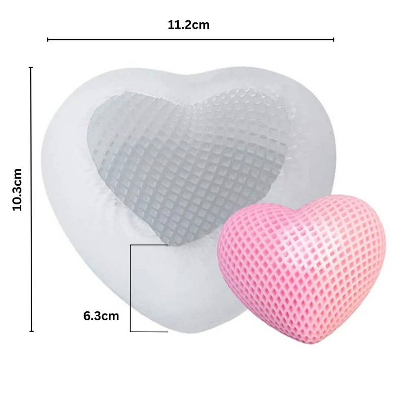 Silicon Mold Candle 3D Woven Love