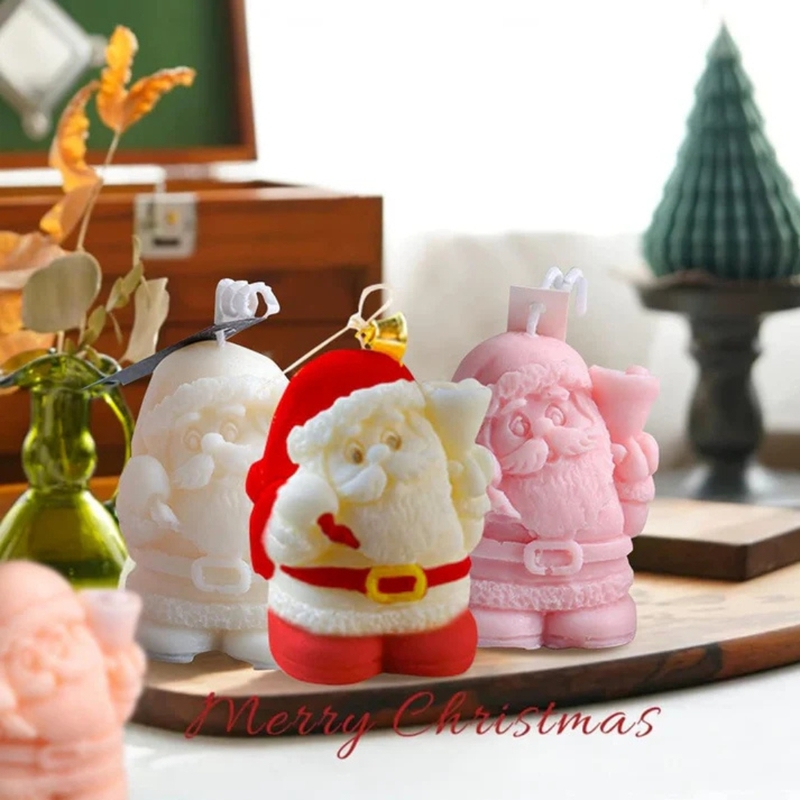Silicon Mold Candle Mini Santa Claus