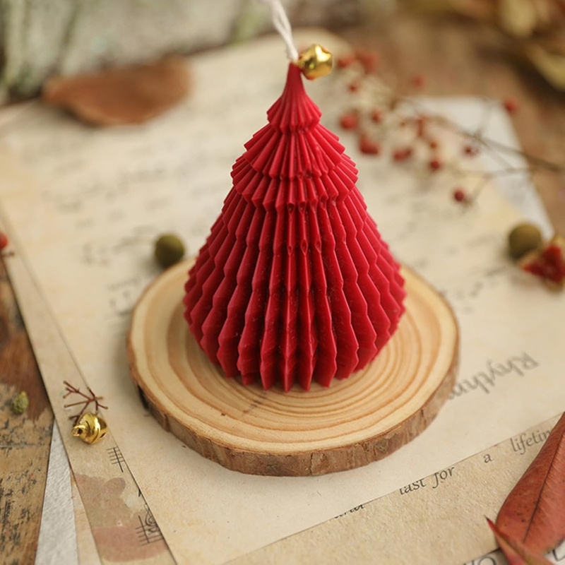 Silicon Mold Candle Christmas Crinkle Tree