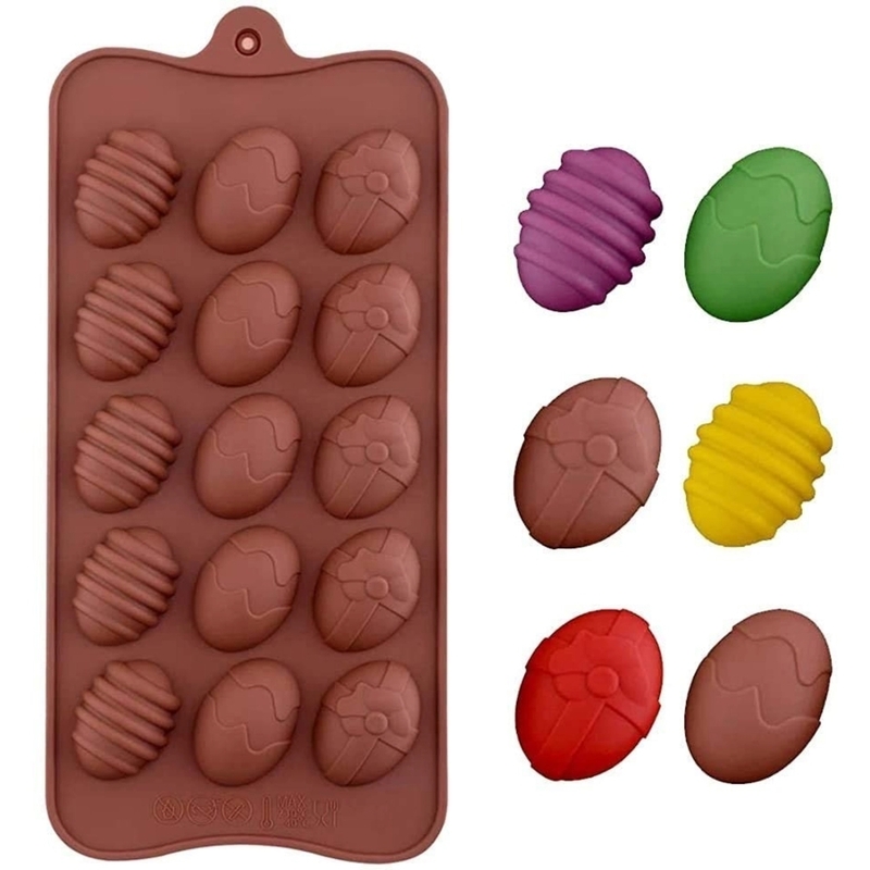 Silicon Mold Candle Christmas Easter Egg - 15 Cavity
