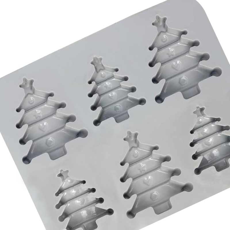 Silicon Mold Christmas Tree - 6 Cavity - 15-20g