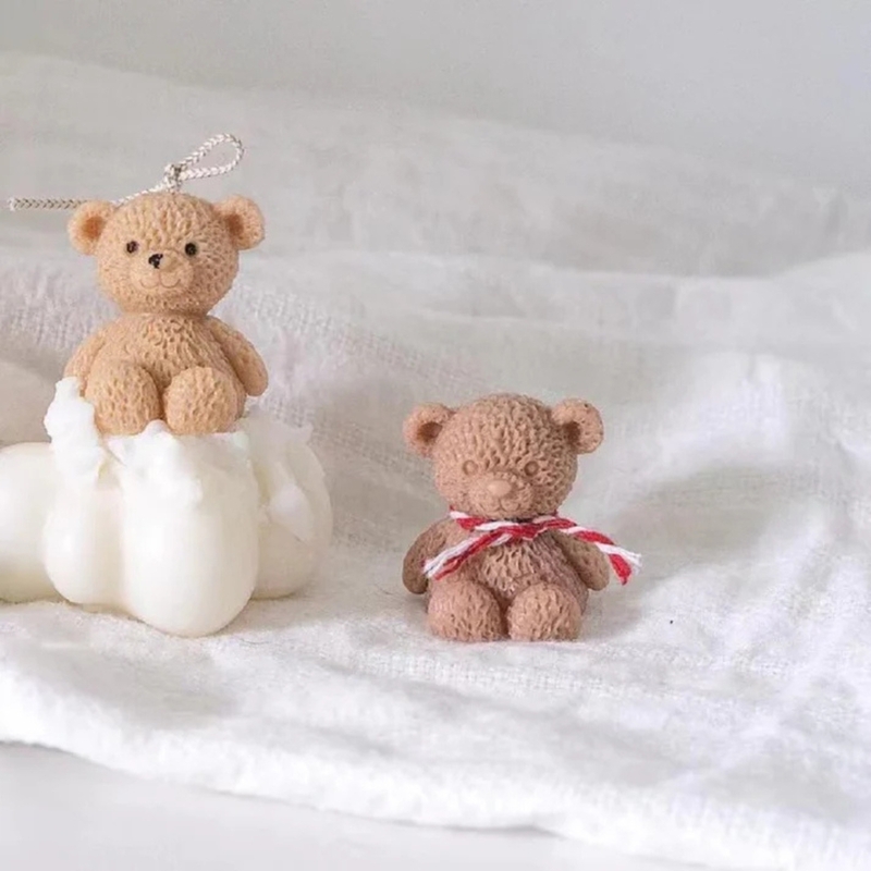 Silicon Mold Candle cartoon Teddy Bear