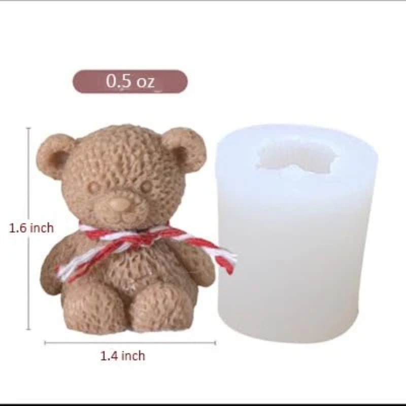 Silicon Mold Candle cartoon Teddy Bear