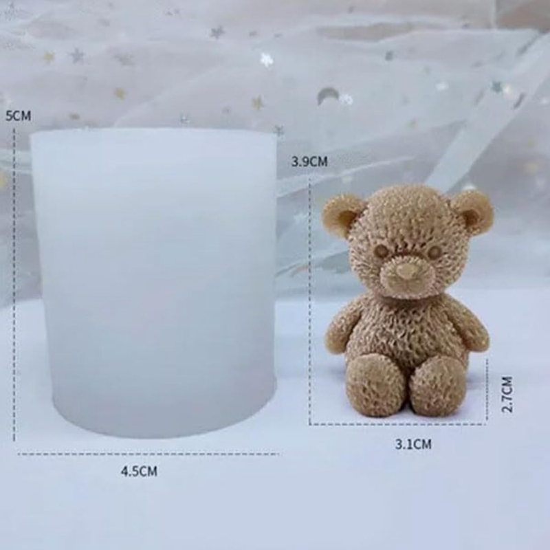 Silicon Mold Candle cartoon Teddy Bear