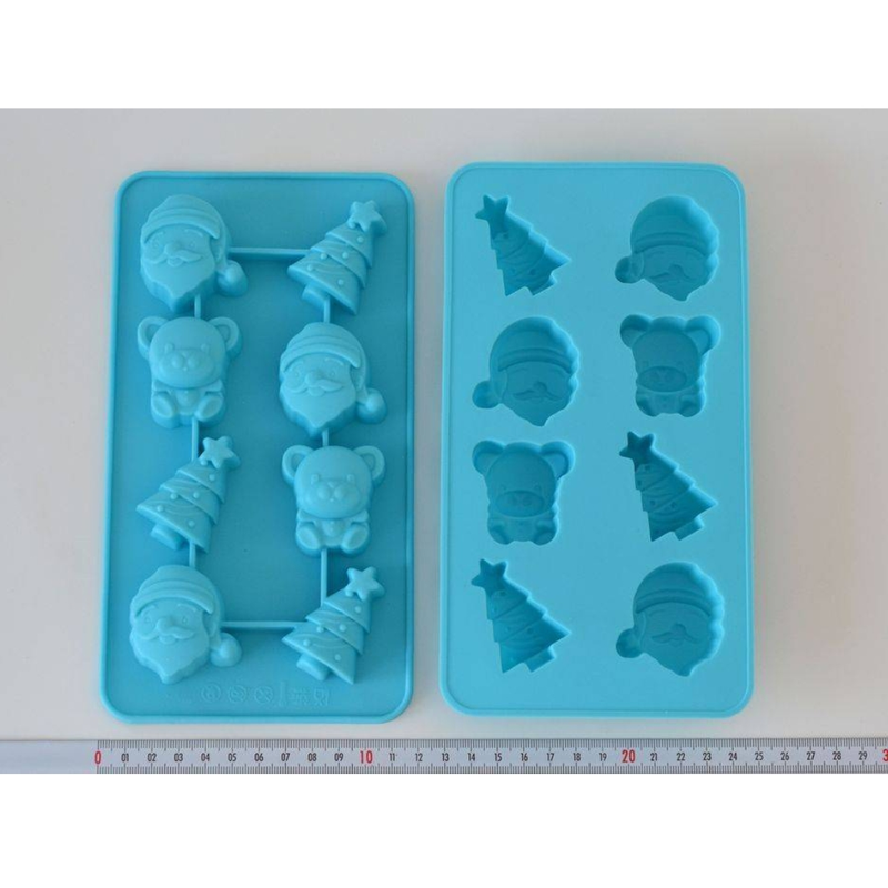Silicon Mold Christmas Theme - 8 Cavity - 15-25g