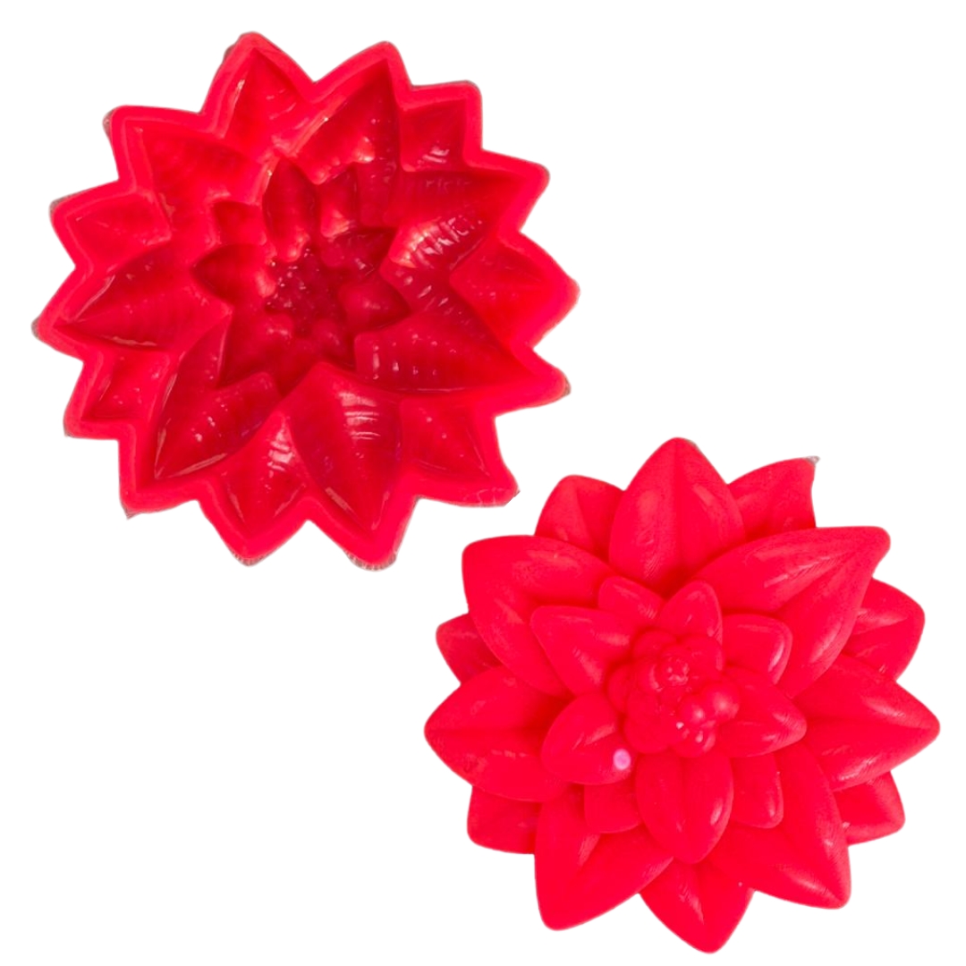 Silicon Mold Candle Flower Leaf Decor - Single Cavity