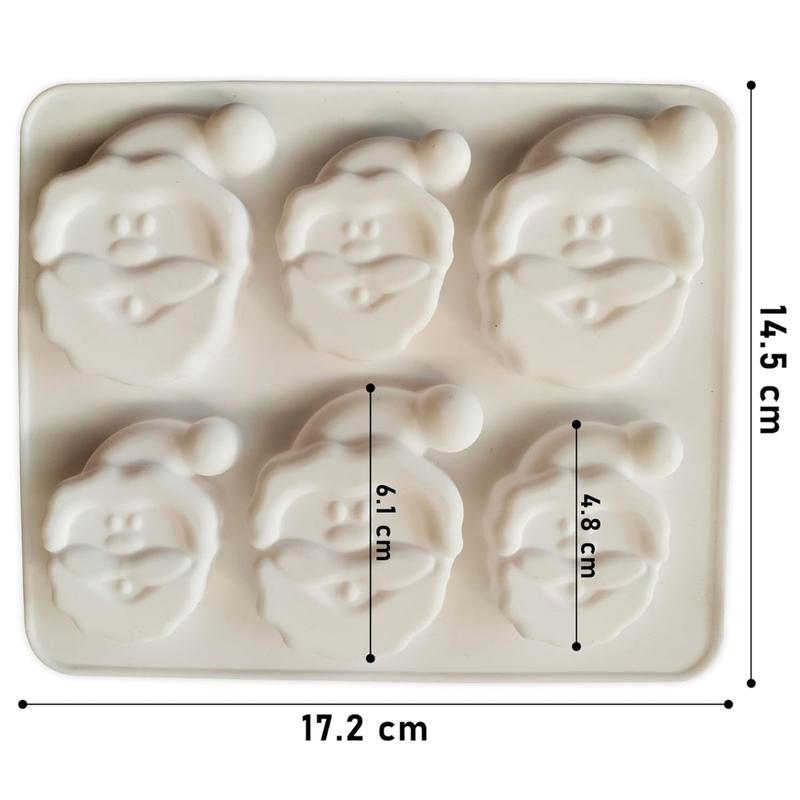 Silicon Mold Santa Claus - 6 Cavity - 15-20g