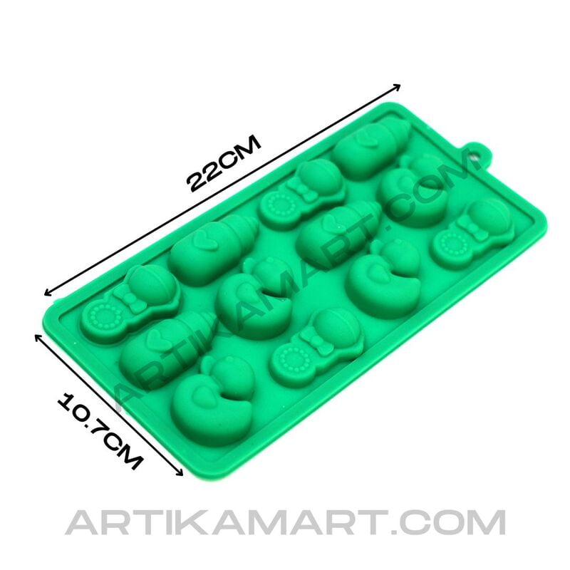 Silicon Mold Baby Shower Small - Design 2 - Milk Bottle