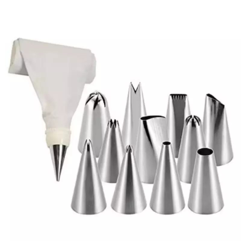 Cotton Piping Bag + 5 Nozzle