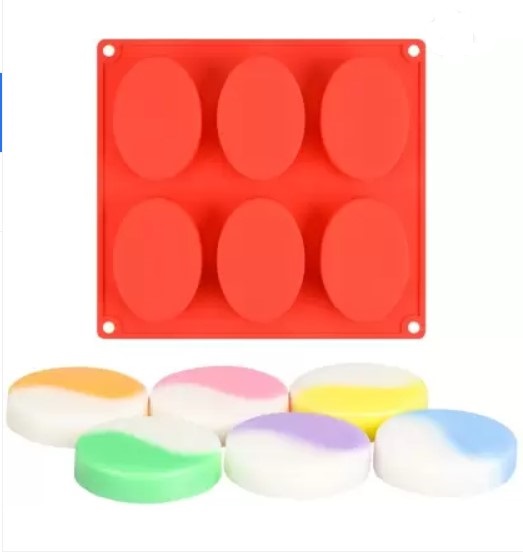 Silicon Mold Oval - 6 Cavity - 80-85g