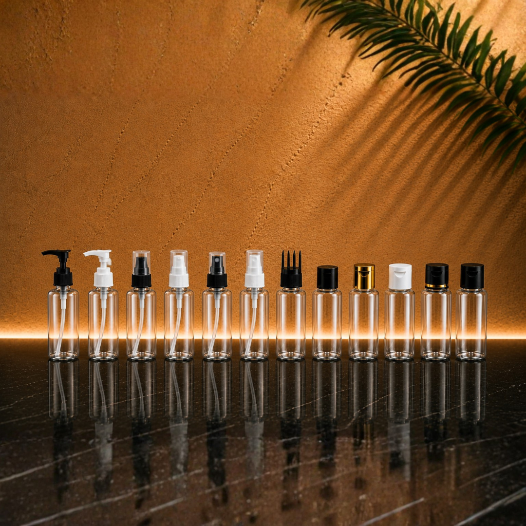 15ml JLI PET BOTTLE ROUND CLEAR - 20mm Neck