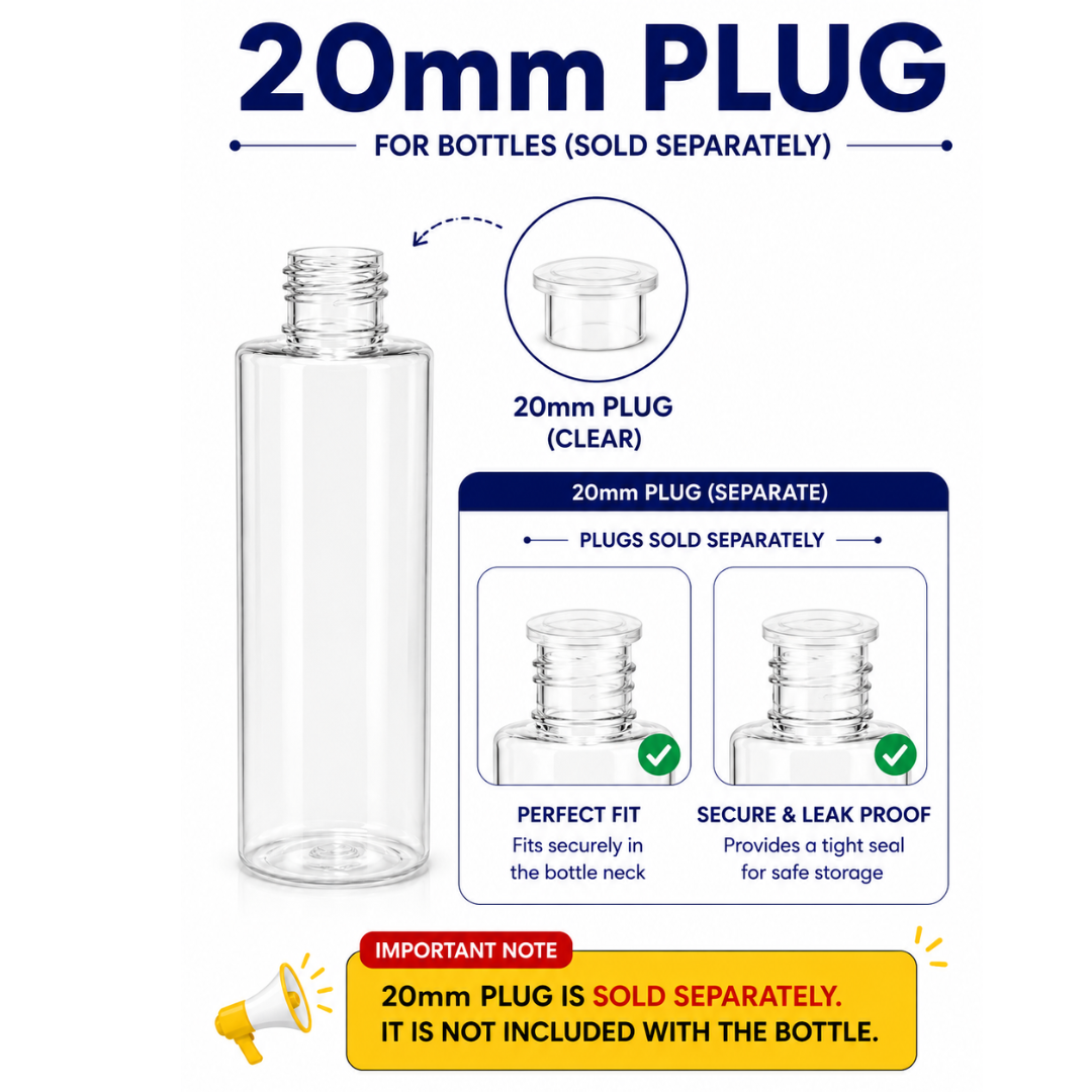 30ml JLI Pet Bottle Clear- 20MM NECK