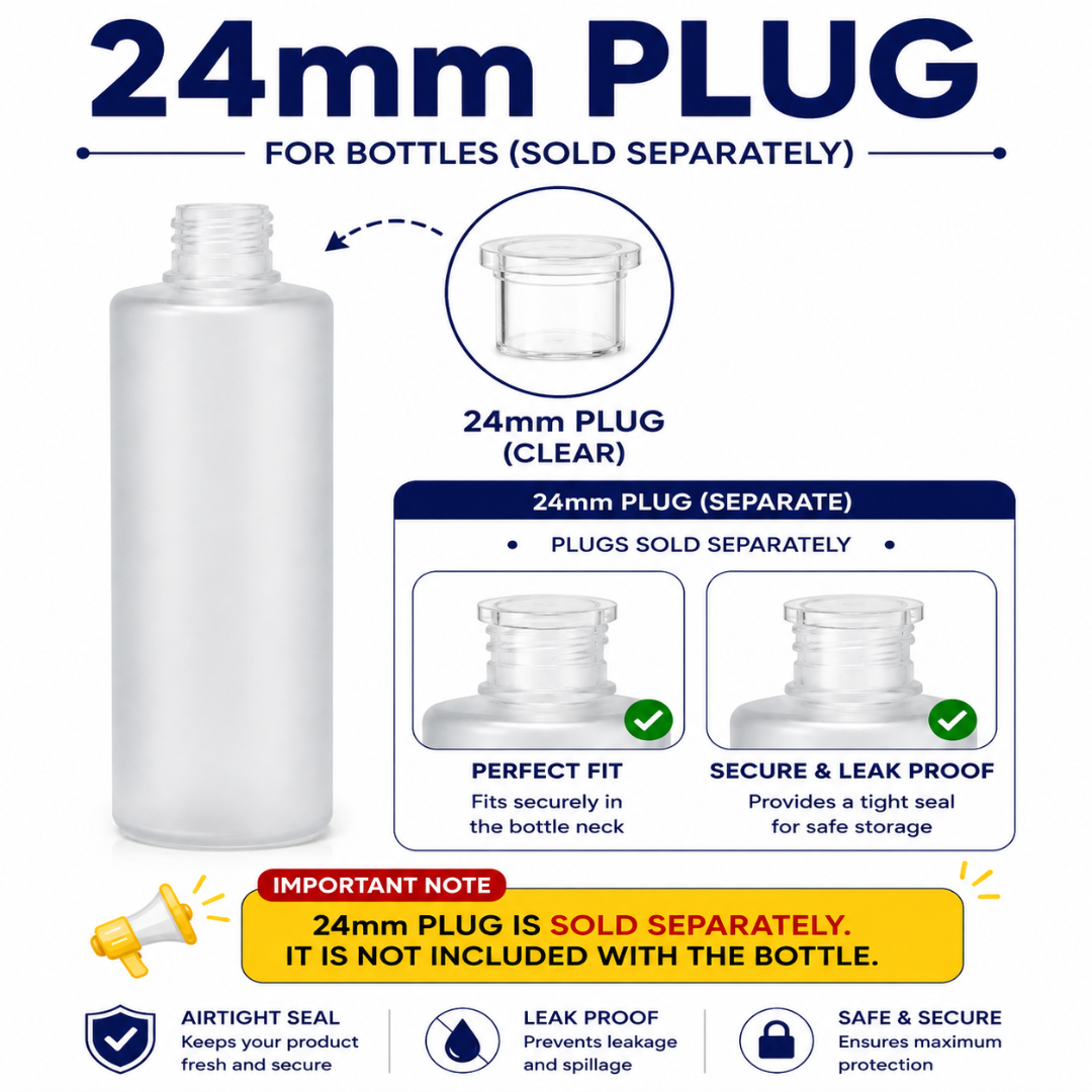 200ml JLI Pet Bottle FROSTED- 24MM NECK