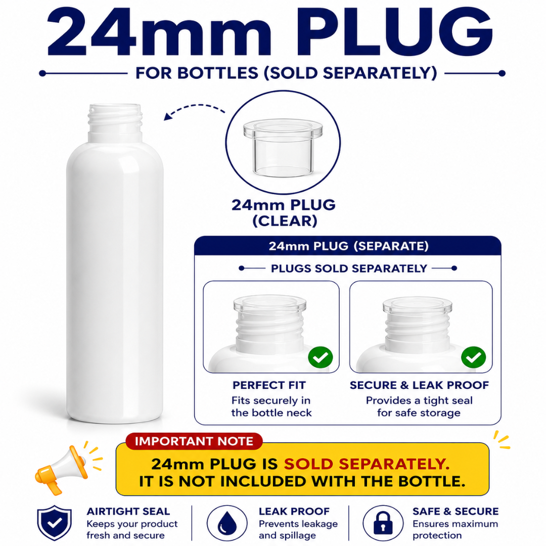 200ML AVON PET BOTTLE WHITE MILKY - 24MM NECK