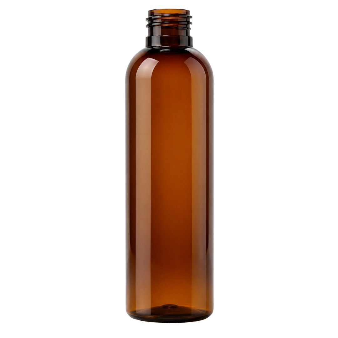 200ML AVON PET BOTTLE AMBER - 24MM NECK
