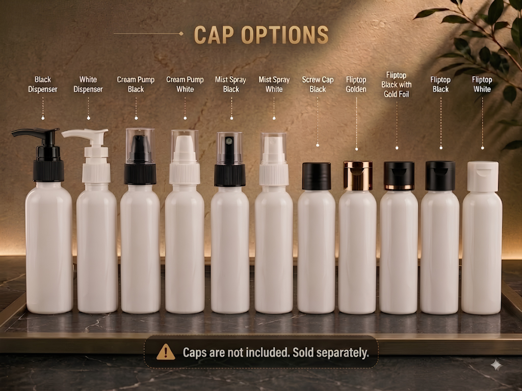 100ml AVON PET Bottle WHITE MILKY - 20mm Neck