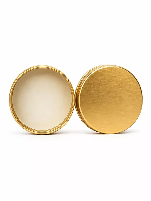 Cap - Metal - GOLD Aluminium (with Foam Wad) - 53mm