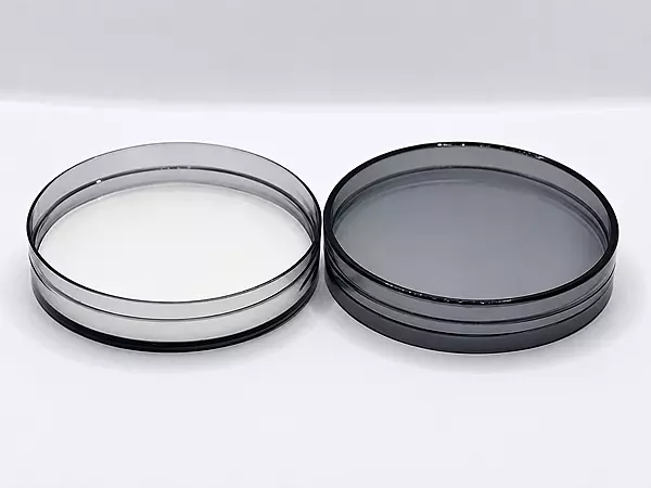 Cap - PET - Black Clear Translucent (with Foam Wad) - 100mm