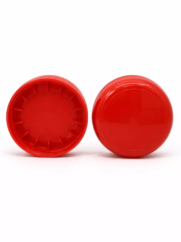Cap - PP - Red Dome Shape - 83mm
