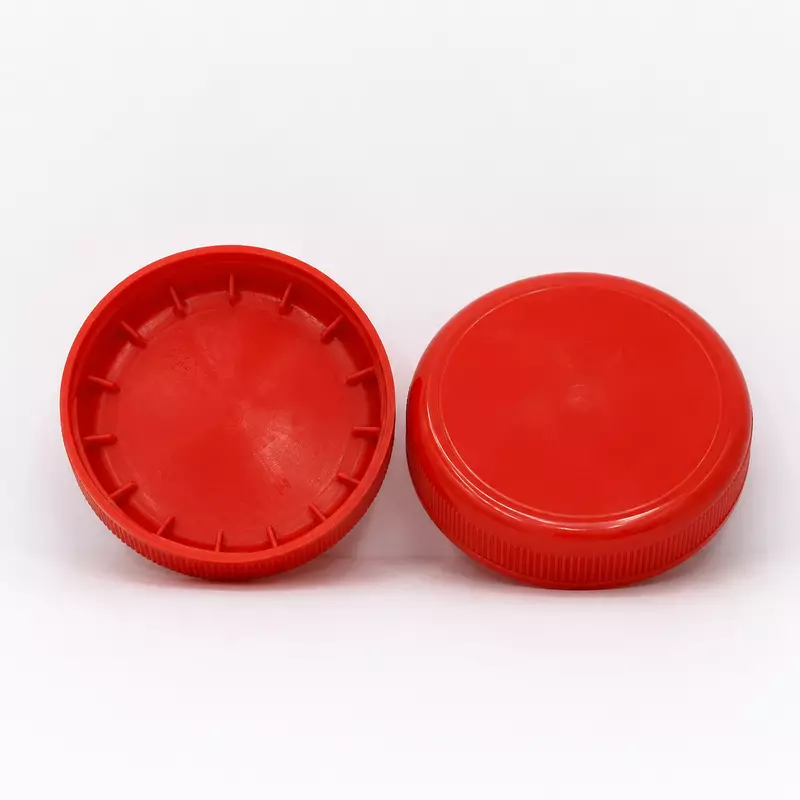 Cap - PP - Red - Dome Shape - 73mm