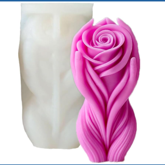 Silicon Mold Candle Rose Body