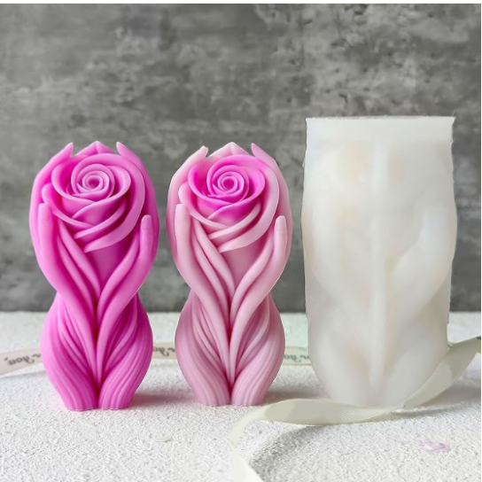 Silicon Mold Candle Rose Body