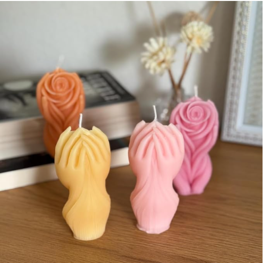 Silicon Mold Candle Rose Body