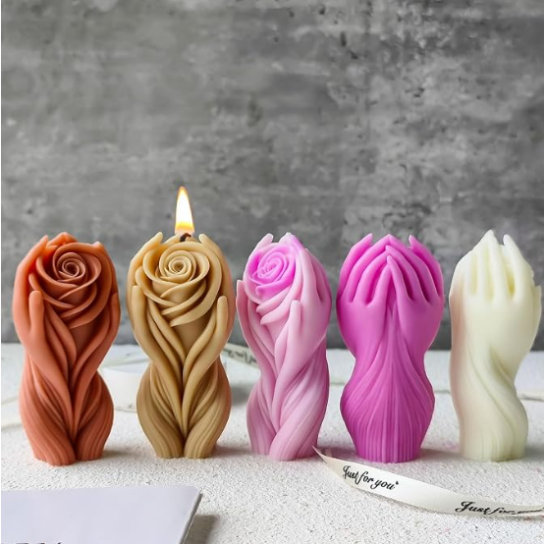 Silicon Mold Candle Rose Body