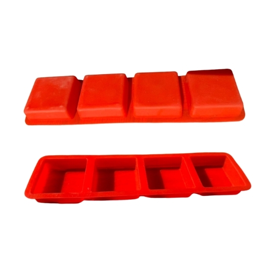 Silicon Mold Square - 4 Cavity - 50g