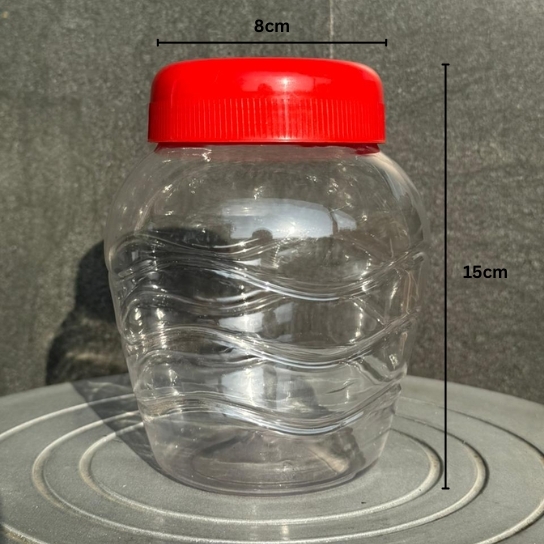 1000ml GHEE PET JAR + 83mm Red Dome Cap