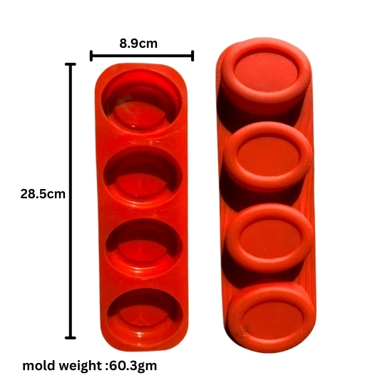 Silicon Mold Pears Oval - 4 Cavity - 75g