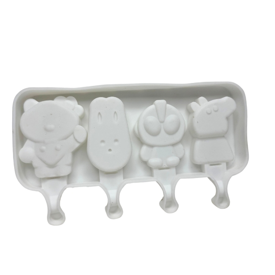 Silicon Mold Cake Sickle Peppa Pig 4 Cavity