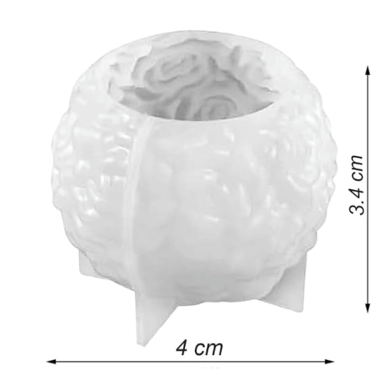 Silicon Mold Candle 3D Flower Ball Small