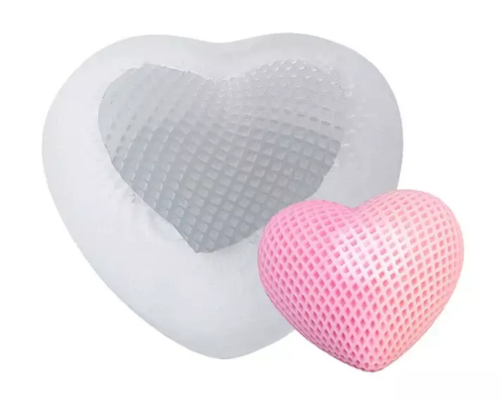 Silicon Mold Candle 3D Woven Love