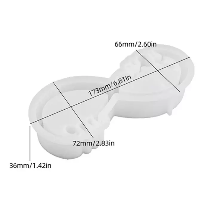 Silicon Mold Candle Concrete Holder You and Me Infinity