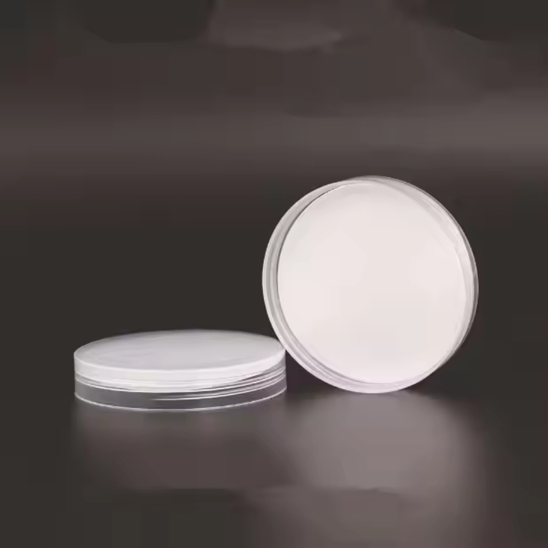 50ml Round PET Jar + 53mm PET Clear Transparent Cap