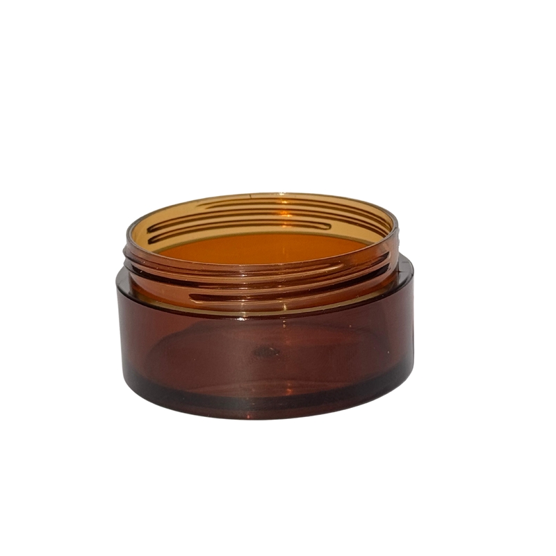 Acrylic San Jar Amber + White Inner + Black Cap - 25g
