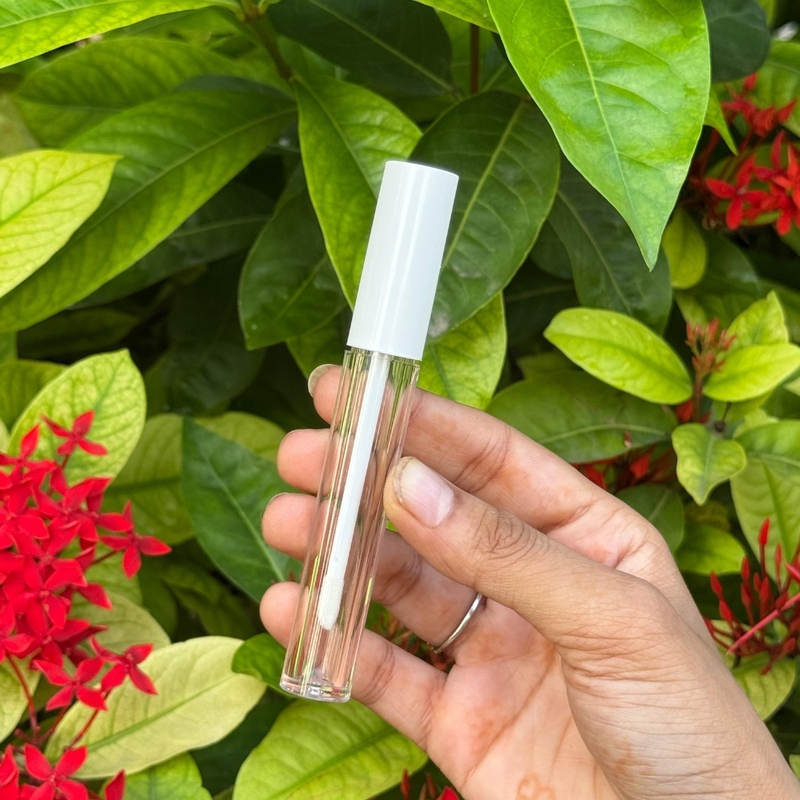 Lipstick - ROUND - White Cap - 4ml - Tall Container - Acrylic