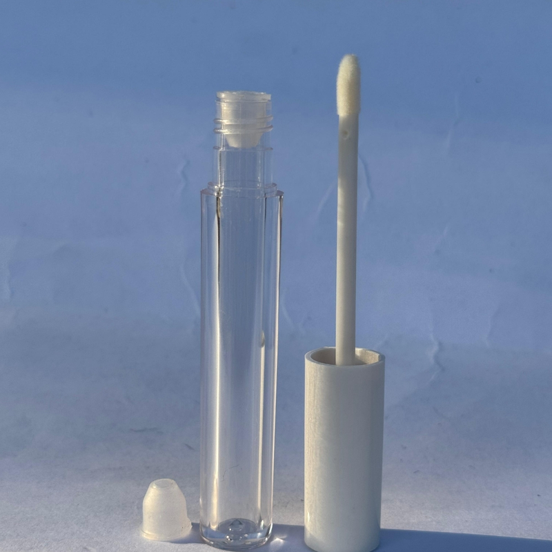 Lipstick - ROUND - White Cap - 4ml - Tall Container - Acrylic