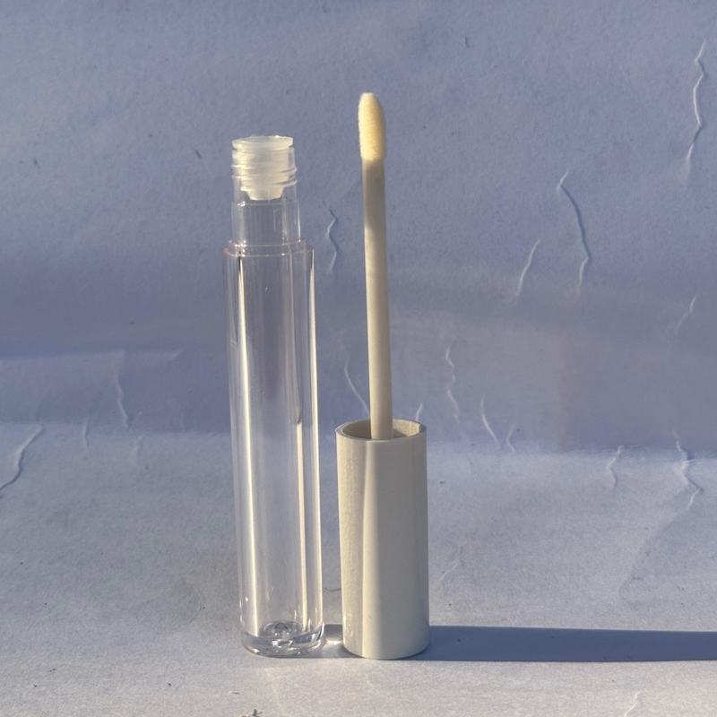 Lipstick - ROUND - White Cap - 4ml - Tall Container - Acrylic