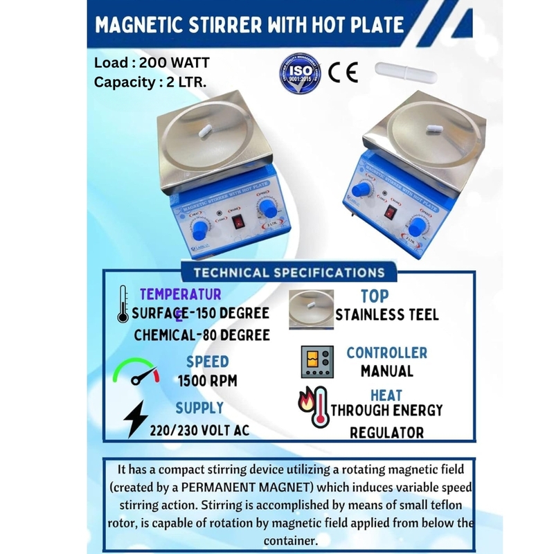 Magnetic Stirrer with Hot plate