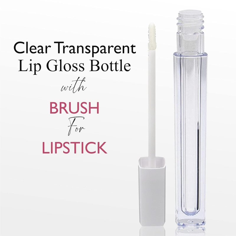 Lipstick - SQUARE - White Cap - 3.2ml - Tall Container - Acrylic