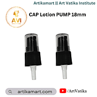CAP Lotion PUMP 18mm Glass Serum Bottle 11# - BLACK