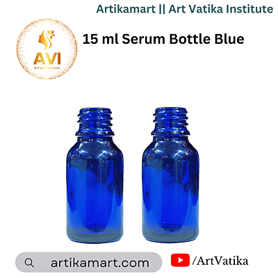 15 ml Serum Bottle BLUE 18mm NECK
