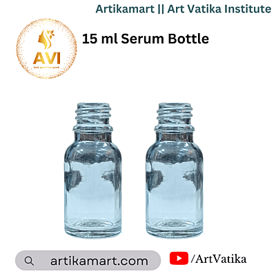 15 ml Serum Bottle CLEAR 18mm NECK