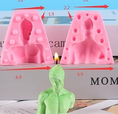 Silicon Mold Candle Men Statue 2