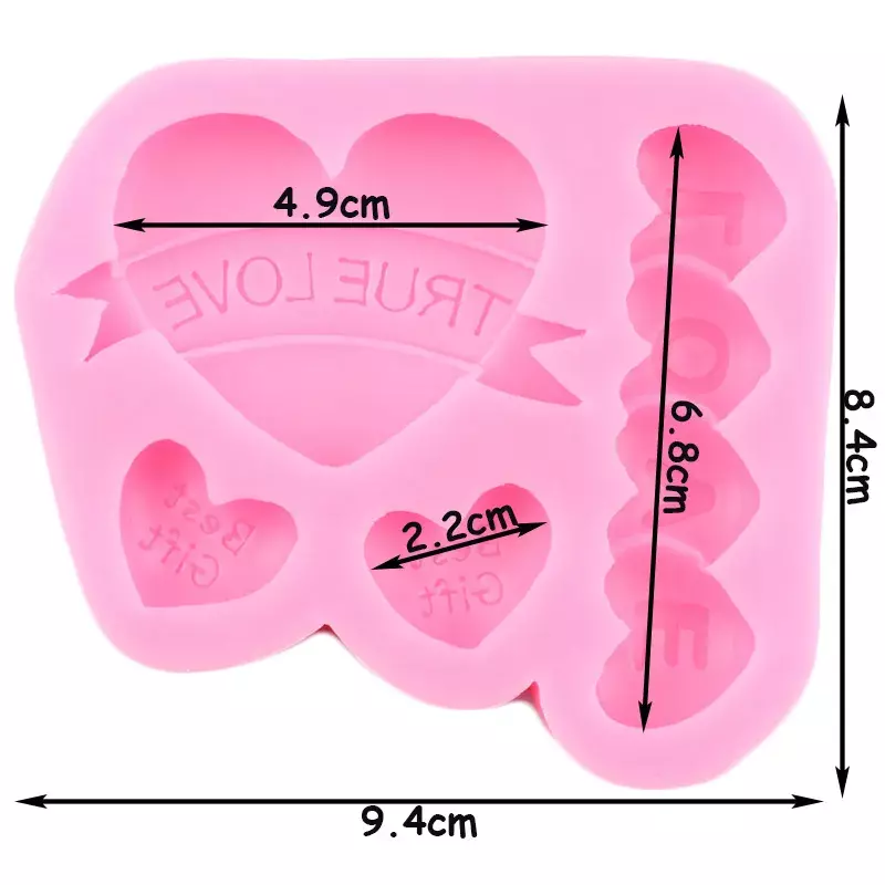 Silicon Mold Candle Valentine 3D Love Heart