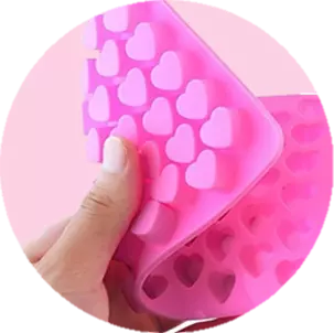 Silicon Mold Small Heart 55 Cavity