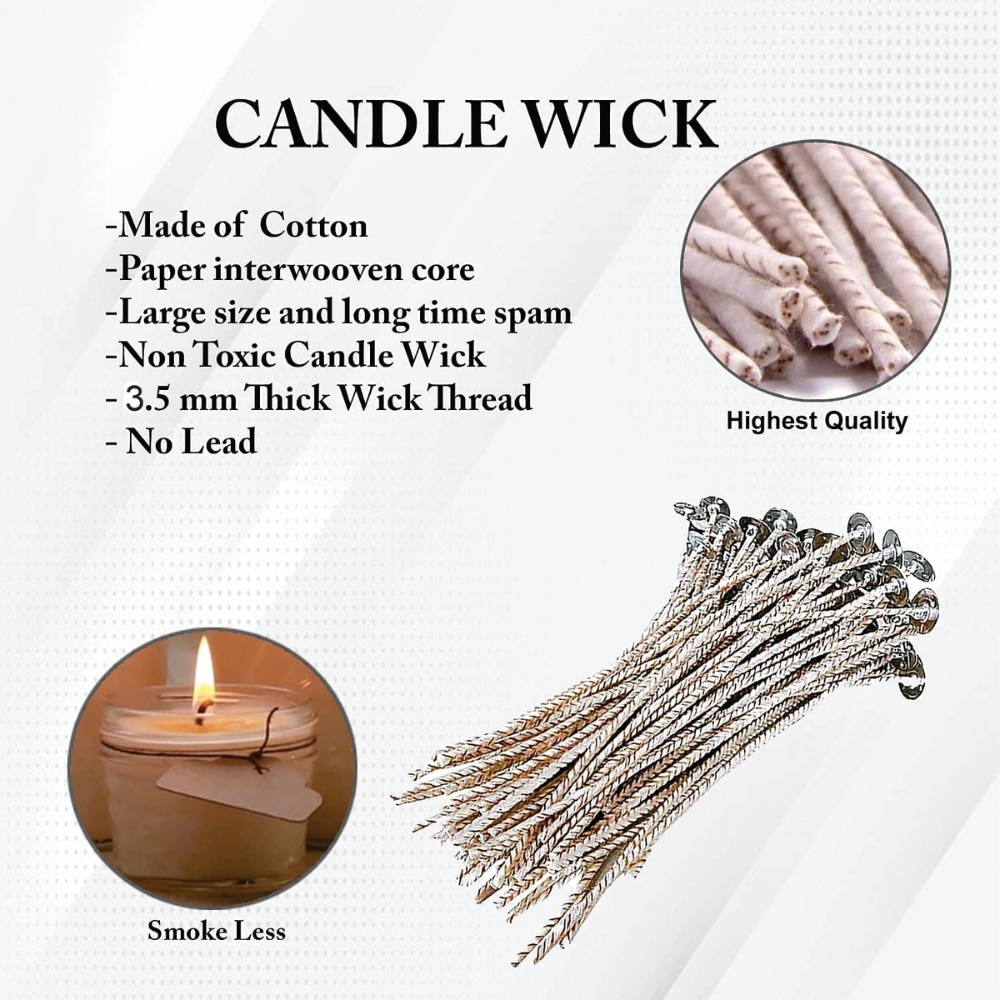 Candle Wicks - ECO Braided - 5 inch 100pc